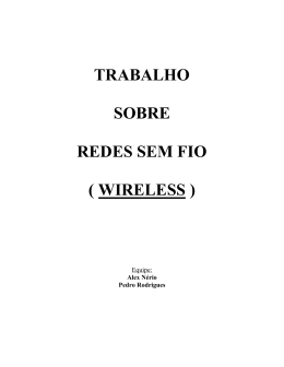 trabalho sobre redes sem fio ( wireless ) - Logic