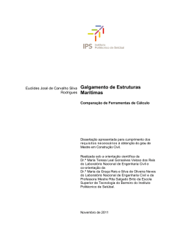 Galgamento de Estruturas Mar&iacute;timas