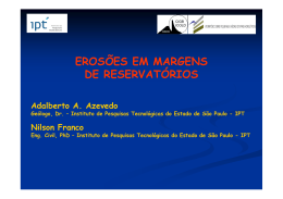 EROS&Otilde;ES EM MARGENS DE RESERVAT&Oacute;RIOS
