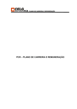 pcr - plano de carreira e remunera&ccedil;&atilde;o