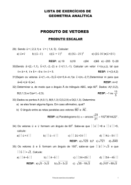 Exercício EXERCICIOS PARA PROVA1 Pessoal, aqui tem MUITOS