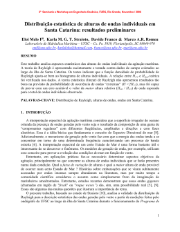 Distribui&ccedil;&atilde;o estat&iacute;stica de alturas de ondas - semengo