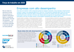 Empresas com alto desempenho