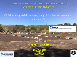 Global warming and the new geography of the Brazilian