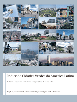 &Iacute;ndice de Cidades Verdes da Am&eacute;rica Latina