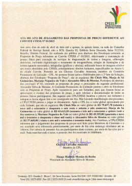 I ATA DO ATO DE JULGAMENTO DAS PROPOSTAS DE