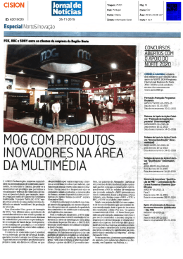 Mog com produtos inovadores na área da multimédia