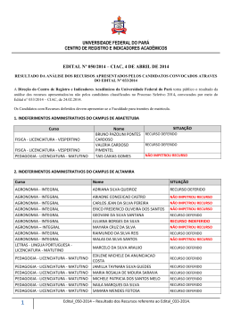 ciac, 4 de abril de 2014 - Universidade Federal do Par&aacute;