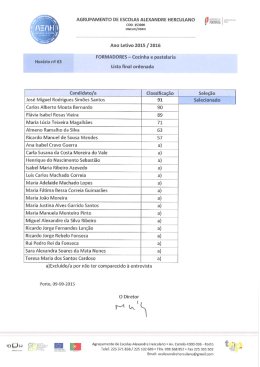 Resultado final - Horários 63, 64 e 65