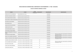 RESULTADOS FINAIS 2.º E 3.º CICLOS 1.ª FASE