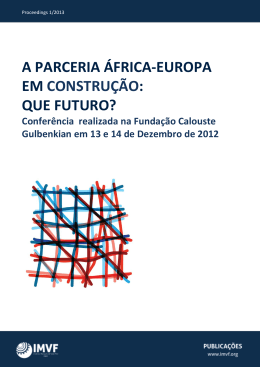 a parceria &aacute;frica-europa em constru&ccedil;&atilde;o: que futuro?