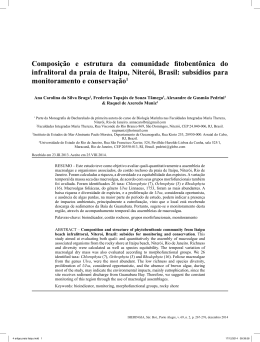 4 artigo praia itaipu.indd - Iheringia. S&eacute;rie Bot&acirc;nica.