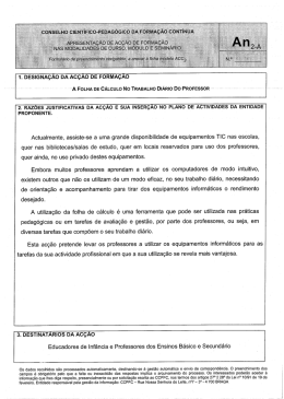1. DESIGNA&Ccedil;&Atilde;O DA AC&Ccedil;&Atilde;O DE FORMA&Ccedil;&Atilde;O