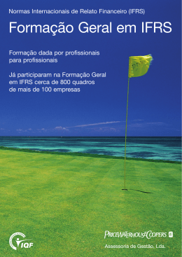 Forma&ccedil;&atilde;o Geral em IFRS