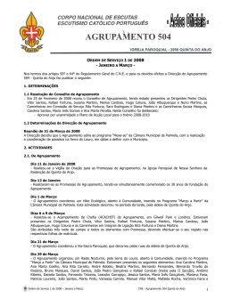 1 ORDEM DE SERVI&Ccedil;O 1 DE 2008 - JANEIRO A MAR&Ccedil;O