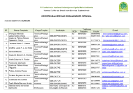 AL - Confer&ecirc;ncia Nacional Infantojuvenil pelo Meio Ambiente