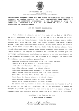 Despacho de Fim do Periodo Experimental - ref.F
