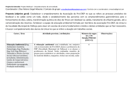 Projeto de Extens&atilde;o: nome do projeto