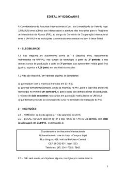 Inscri&ccedil;&otilde;es