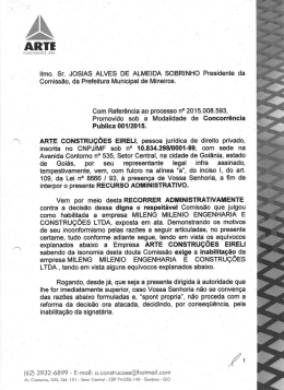 Ilmo. Sr. JOSIAS ALVES DE ALMEIDA SOBRINHO Presidente da