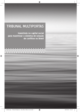 Tribunal Multiportas - Sistema de Bibliotecas FGV