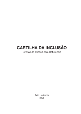 CARTILHA DA INCLUSÃO - Ordem dos Advogados do Brasil