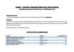 UNIPÊ - CENTRO UNIVERSITÁRIO DE JOÃO PESSOA