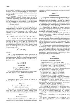 Di&aacute;rio da Rep&uacute;blica, 1.&ordf; s&eacute;rie &mdash; N.&ordm; 81 &mdash; 27 de abril de 2015