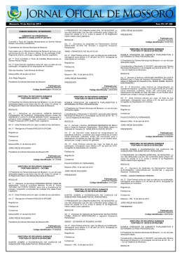 Mossor&oacute;, 10 de Abril de 2015 Ano VII | N&ordm; 299