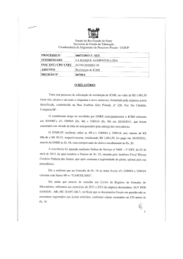 .INTERESSADO __ Lneiigue ALIMENTos LTDA magoar.: cPF