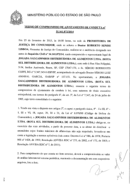 MINISTÉRIO PÚBLICO Do ESTADO DE sÃo PAULO