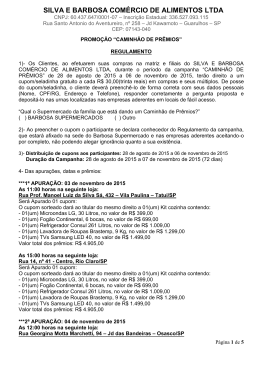 silva e barbosa com&eacute;rcio de alimentos ltda