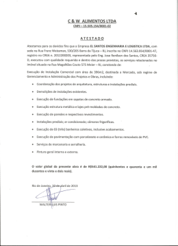 C & W ALIMENTOS LTDA cNPi - 15.505.154/0001-02