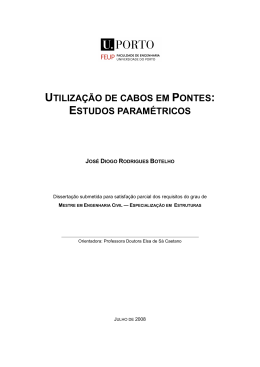 utiliza&ccedil;&atilde;o de cabos em pontes - Reposit&oacute;rio Aberto da Universidade