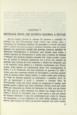 ESTRADA REAL DE ALDEIA GALEGA A ELVAS