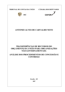 ANTONIO ALVES DE CARVALHO NETO TRANSFER&Ecirc;NCIAS DE