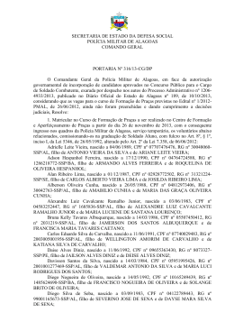 portaria 316 CG-DP - Matricula