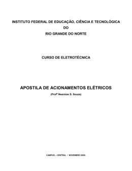 APOSTILA DE ACIONAMENTOS EL&Eacute;TRICOS