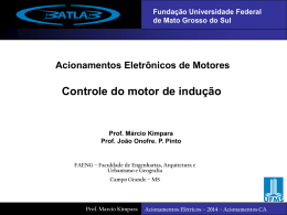 2014 - Controle do motor de Indu&ccedil;&atilde;o