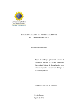 Projeto de Gradua&ccedil;&atilde;o - Marceli Nunes Gon&ccedil;alves