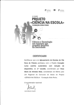 12.&ordf; Edi&ccedil;&atilde;o - Projeto - Agrupamento de Escolas de Vila Nova de