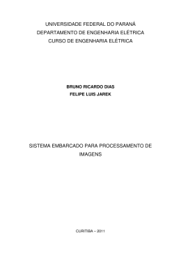 sistema embarcado para processamento de imagens