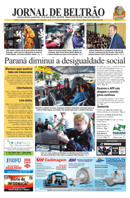 Paran&aacute; diminui a desigualdade social