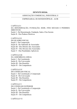 Estatuto da ACIR