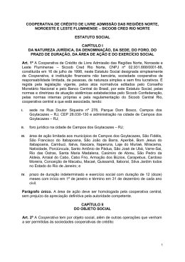 Estatuto do Sicoob Cred Rio Norte
