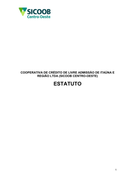 Estatuto Social Clique aqui para visualizar o
