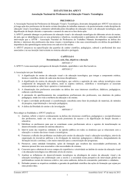 ACEDER AOS ESTATUTOS APEVT (Mar&ccedil;o de 2015)