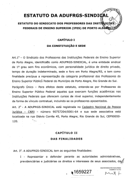 Estatuto ADUFRGS
