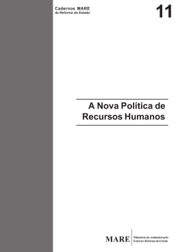A Nova Pol&iacute;tica de Recursos Humanos