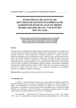 estrat&eacute;gias de gest&atilde;o de recursos humanos em